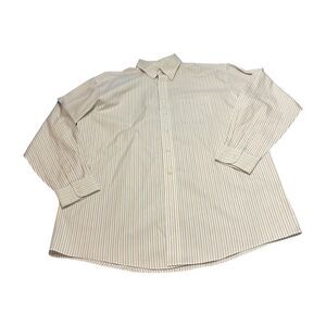 Roundtree & Yorke Gold Label Dress Shirt Men 16.5 Multicolor Striped 100% Cotton